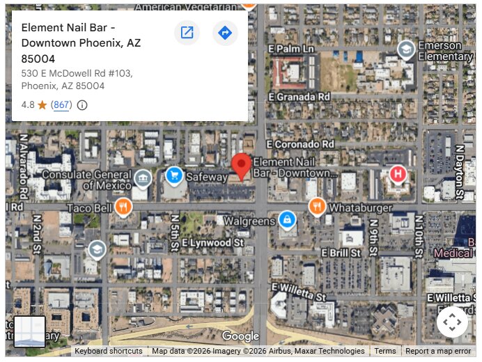 Element Nail Bar - Downtown Phoenix, AZ 85004
