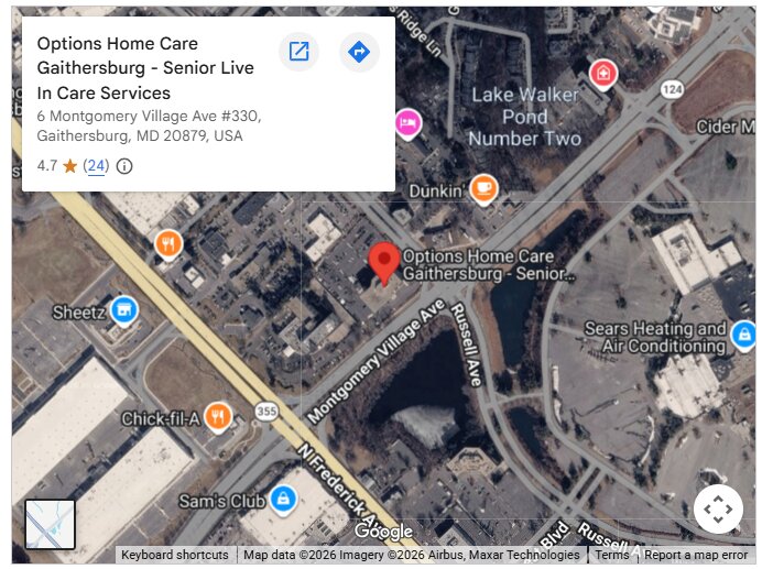 Options Home Care Gaithersburg - Senior Live In Care Services