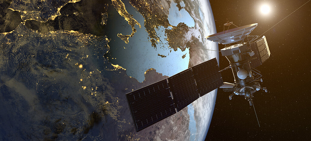 satellite orbiting the earth