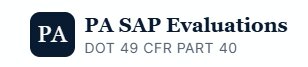 Pennsylvania SAP provides substance abuse professional evaluations for transportation and aviation industry professionals across Pennsylvania, serving employees regulated by the DOT, FAA, FRA, and PHMSA.