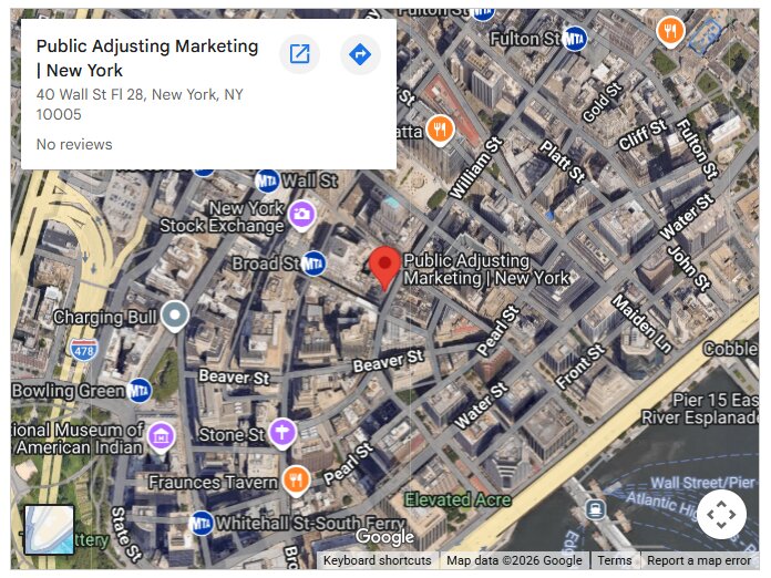 Public Adjusting Marketing | New York
