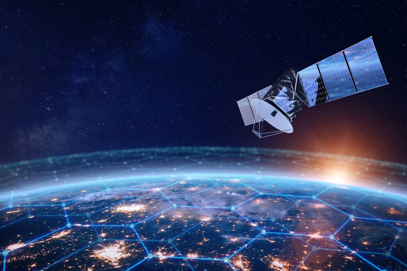 satellite in space