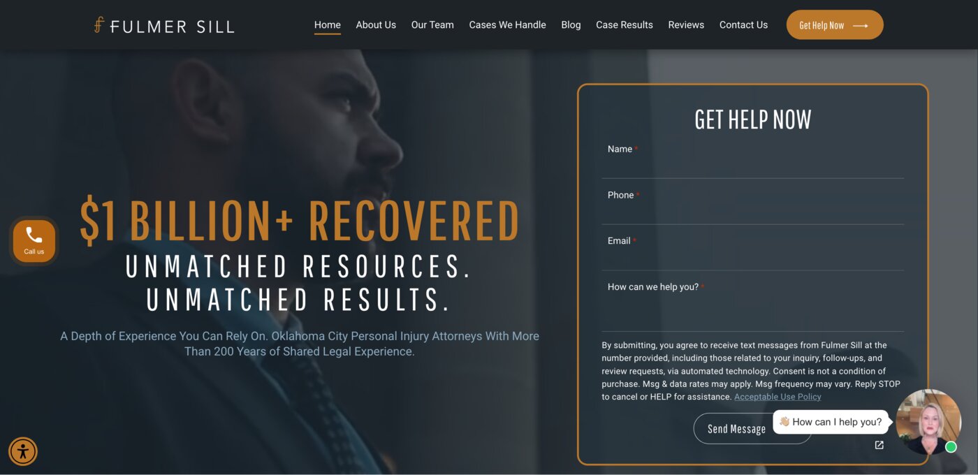 Fulmer Sill PLLC is an Oklahoma-based personal injury firm representing individuals and families in complex injury and wrongful death cases throughout the state.