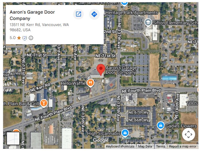 Aaron's Garage Door Company
