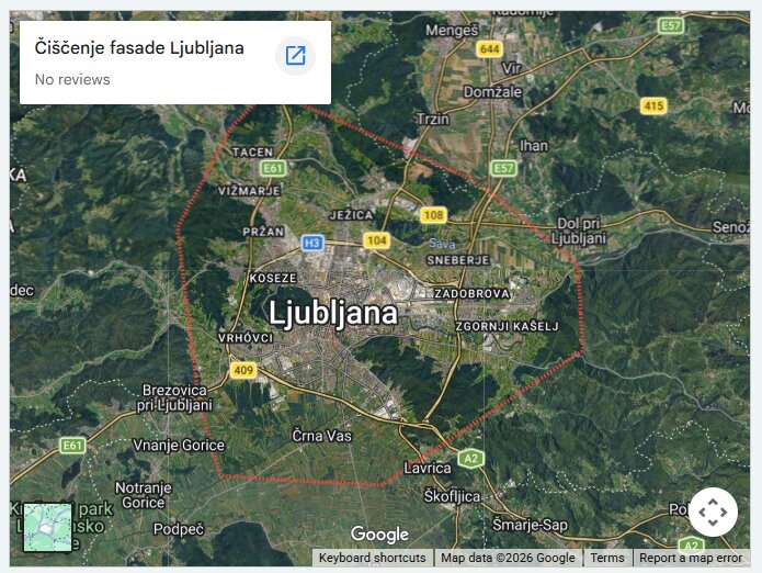 Čiščenje fasade Ljubljana