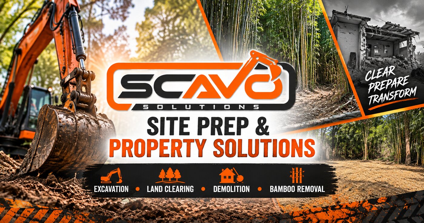 Scavo Solutions works where land has to change before it can support its next use.