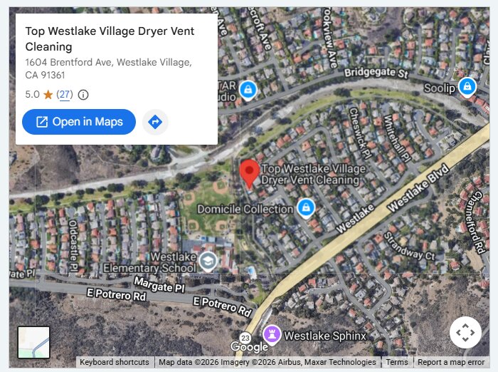 Top Westlake Village Dryer Vent Cleaning