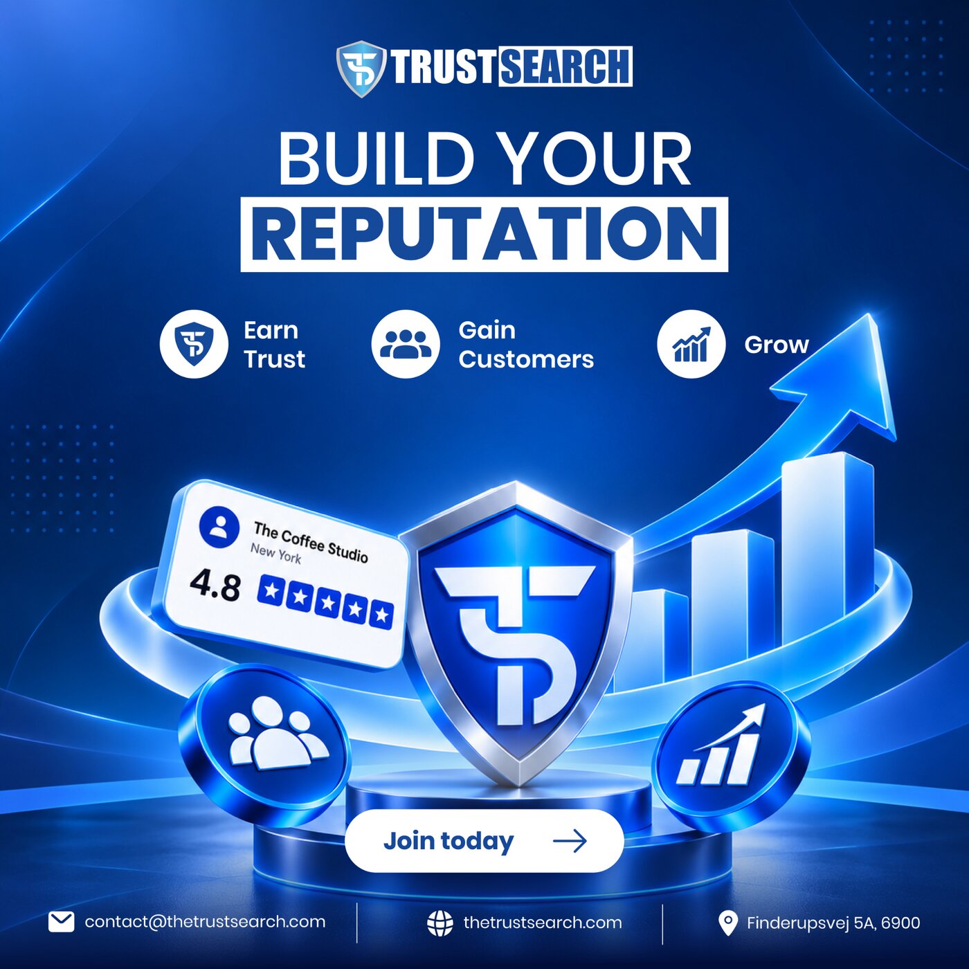 The Trust Search operates a website rating platform dedicated to connecting consumers with quality businesses through authenticated customer feedback.