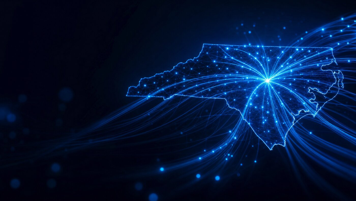 North Carolina Fiber Internet is a fiber broker that compares live fiber availability across the top providers building networks in North Carolina and connects households at discounted install rates.