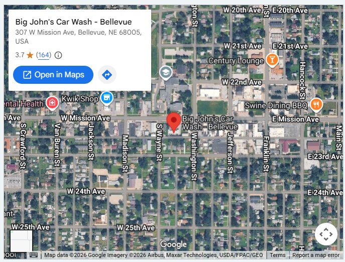 Big John's Car Wash - Bellevue