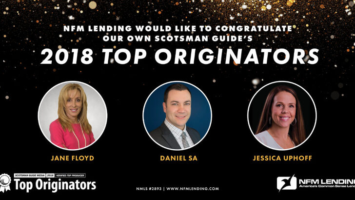 NFM announces employees featured in Scotsman Guide's 2018 Top Originators