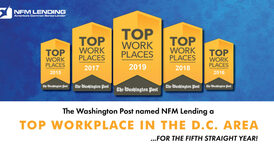 NFM Lending is excited to be apart of The Washington Post Top Workplaces in D.C. for 2019