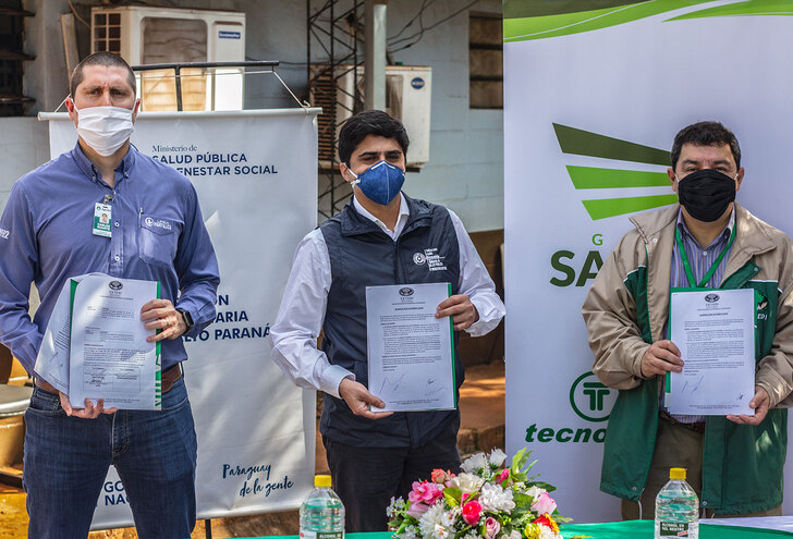 Paulo Sergio Sarabia of Sarabia Group donates 5.000 liters of hand sanitizer