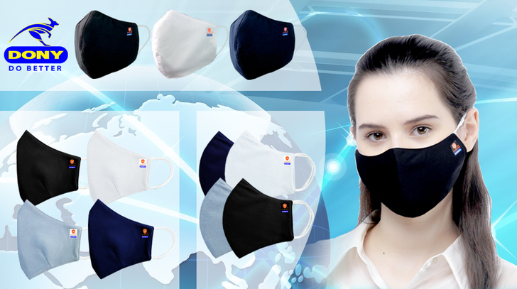 Dony Supplies Bulk Reusable Antimicrobial Finished Face Mask with Various Colors Available