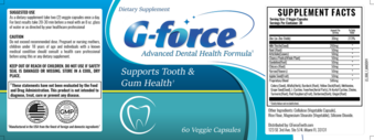 G-Force Advanced Dental Health Ingredients