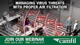 Camfil Announces Free Managing Virus Threats with Proper Air Filtration Webinar