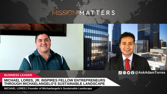 Michael Lores, Jr. Inspires Fellow Entrepreneurs through Michaelangelo's Sustainable Landscape