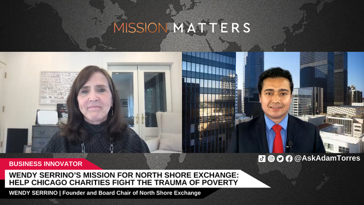 Wendy Serrino, the founder and board chair of North Shore Exchange is interviewed on Mission Matters Business with Adam Torres