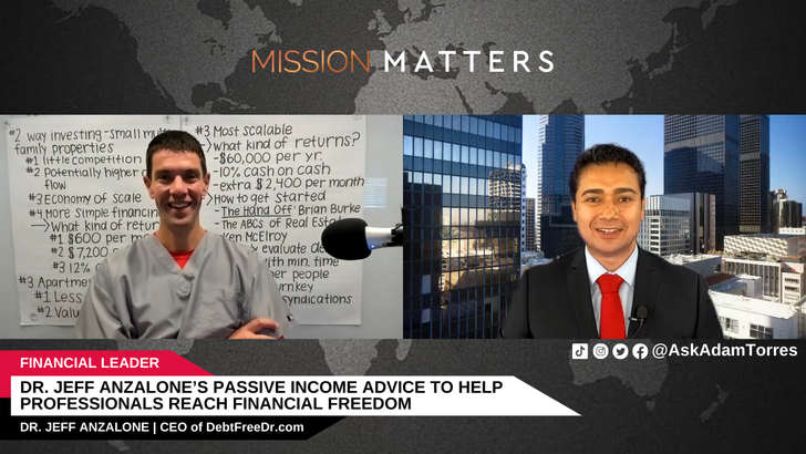 Dr. Jeff Anzalone was interviewed on Mission Matters Money Podcast by Adam Torres. 
