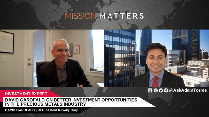 David Garofalo was interviewed by host Adam Torres on the Mission Matters Money Podcast.