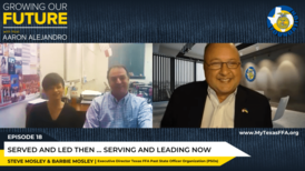 Steve and Barbie Moseley of the Texas State Past Officers are Interviewed on the Growing Our Future Podcast