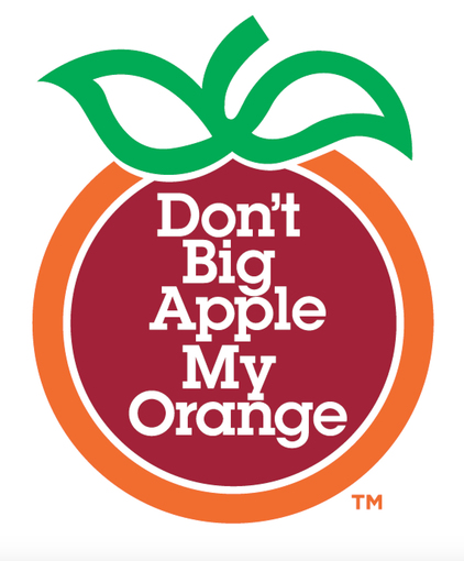 Don't Big Apple My Orange Logo