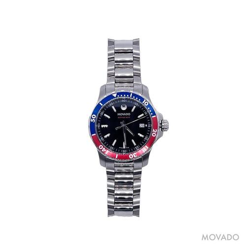 Movado mens 800 series watch, Pepsi bezel