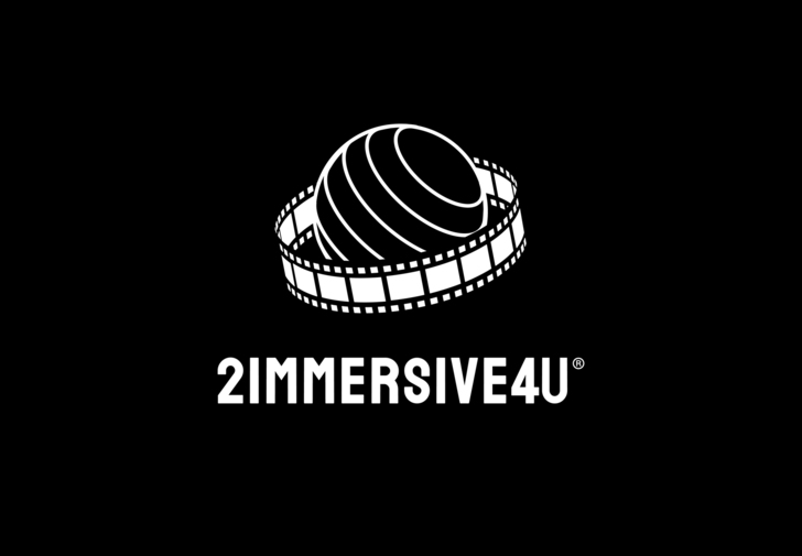  2immersive4u black and white logo