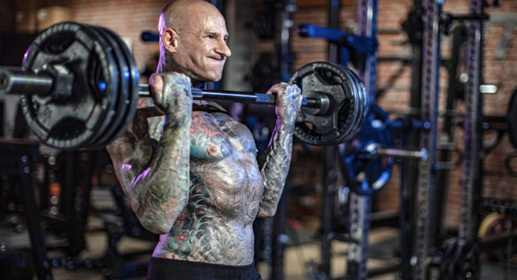 Jim Stoppani working out in a HIIT session