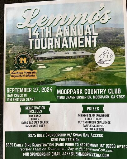 Lemmo's Golf Tournament Flyer