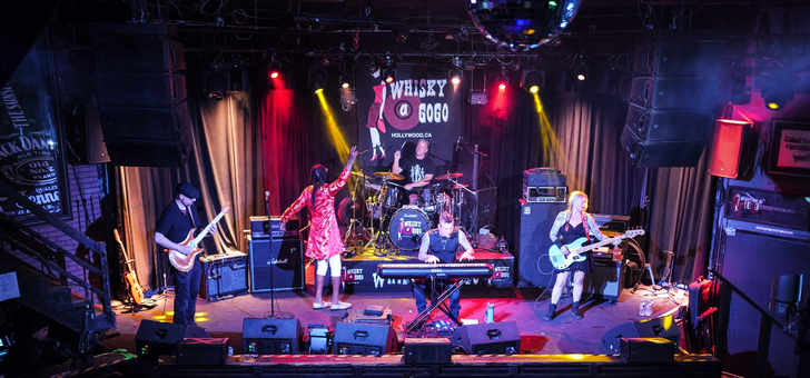 TWOFEW performs at the Iconic Whisky A Go Go in Hollywood, California.