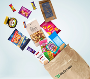 A McGrocer delivery box packed with British grocery staples. (Photo courtesy of McGrocer)
