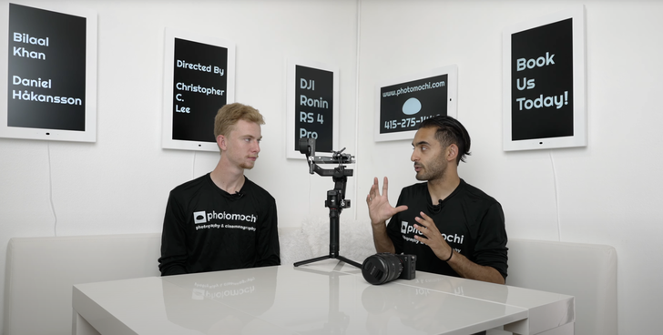 The Photomochi team reviews camera equipment.