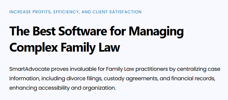 Family Law Case Management Software