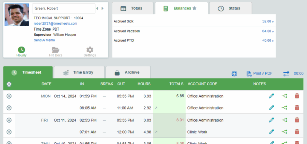 Timesheets.com’s employee scheduling software with shift planning, staff scheduling, team scheduling, workforce management, employee calendar view, time clock integration, and drag-and-drop tools for managing employee work schedules.